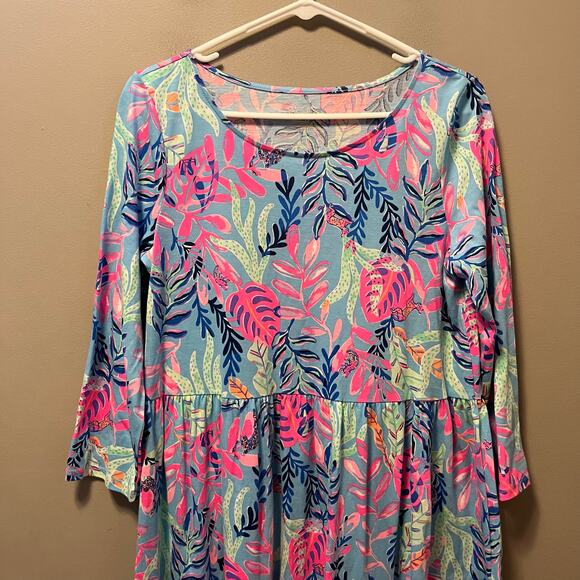 Lilly Pulitzer Geanna Dress Size Medium You’ve Been Spotted - Picture 2 of 8